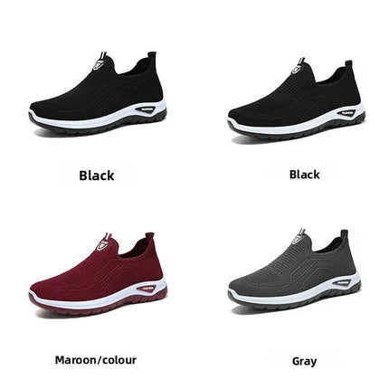 Men Casual Shoes Breathable Sneakers Mens Lightweight Walking Running Shoes Slip on Loafers for Couple Zapatillas Hombre Size 44
