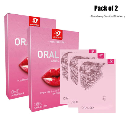 1/2 Packs Fruit Flavor Ultra-Thin Oral Sex Membrane Soft Vagina Anus Mouth Tongue Licking Penis Oral Sex Film Couples Sex Game