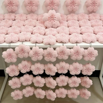 2026 Pendant Small Accessories Girl Cherry Blossom Healing Plush Pendant Keychain