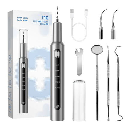 Electric Tooth Polisher Low Noise Dental Scaler Plaque Tartar Remover Tooth Cleaner Deep Cleaning Polishing Teeth Whitening Kit