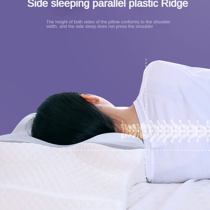 New Memory Foam Pillows Butterfly Shape Relaxing Cervical Slow Rebound Neck Pillow Pain Relief Sleeping Orthopedic Pillow Beding