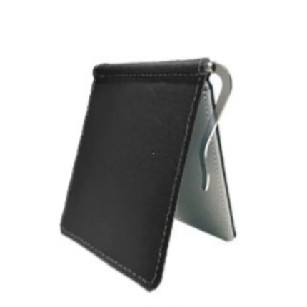 Leather Men Money Clips Metal Solid Wallets Credit Dollar Purses Money Holder Portafoglio Wallet for Male Minimalist Card Holder