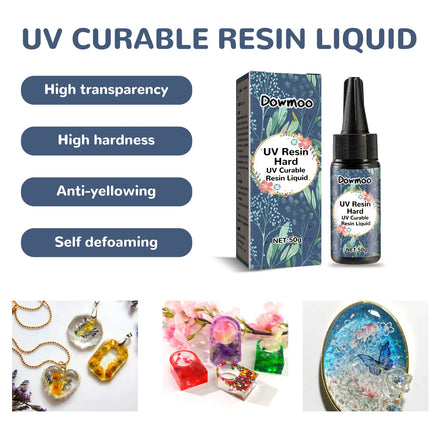 UV Resin Liquid Clear 50g DIY / Résine UV Liquide Claire 50g DIY
