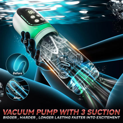 9 In 1 Multi-Functional Vacuum Pump Cook Exerciser Enlargers Penis pump Male Pocket Pussies Masturbator Equipment