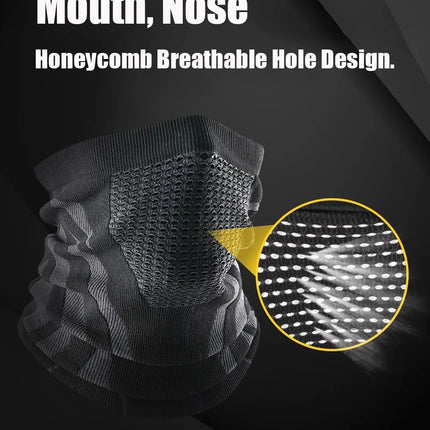 Windproof Warm Zebra Striped Face Mask/Scarf - Ideal for Motorcycle, Running, Skiing, Snowmobile - Winter Outdoor Protection