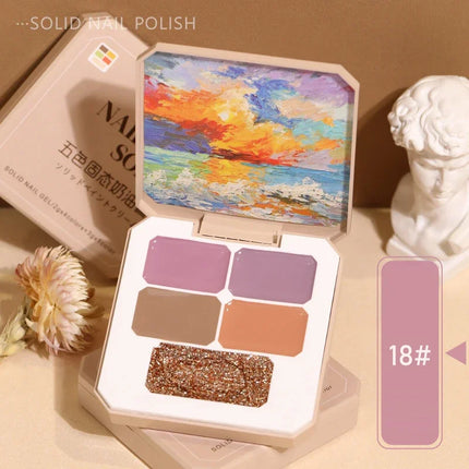 Solid Nail Polish Color Mud Gel Full Coverage Painting Nail Art Glue Mousse Creamy Texture Manicure Varnishes Solid UV Gel Plate