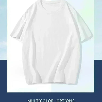 Summer Fashion Brand Men's Business Casual Short-sleeved T-shirt Loose and Versatile Crew Neck Breathable Top