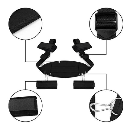 Sexy Nylon BDSM Bondage Kits Handcuffs Ankle Cuffs Sex Games Leather Whip Sex Toys For Couples Women Adult Exotic Accessories