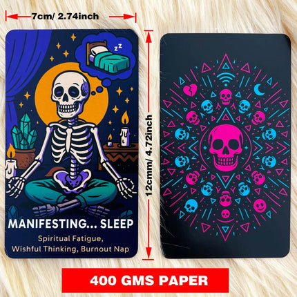 The Dead Inside Deck Tarot Cards , 54 Cards 13x8cm, Skeletal Divination Oracle, Meet Death Below Decks, Card Games