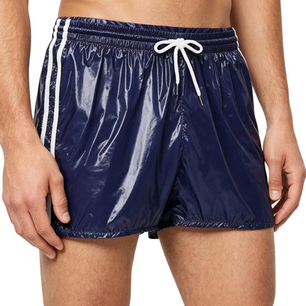 Men Waterproof Jogging Pants Elastic Waistband Track Trousers Long Pants for Dance Workout Beach Cycling Wear Sports Short Pants