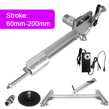 Automatic Telescopic Sex Machine 60mm-200mm Stroke 100-240V Power Controller 3XLR Connector Suction Cup Mount Bracket Adult Toy
