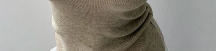 Korean Sle Knitted Vest Women's Base Layer Tank Top Svel f High Collar Spring Autumn Winter Inner And Outer Wear