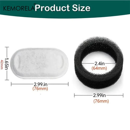 8/12/16/24pcs Cat Water Fountain Filters for 108Oz/3.2L Adjustable Water Flow Pet Water Fountain Cat Fountain Accessories