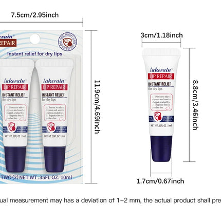 2pcs/Lot Moisturizing Lip Repair Gel Instant Relief For Dry Lips Liquid Lip Balm Paraben Free Lip Care Product Reduce Lips Line
