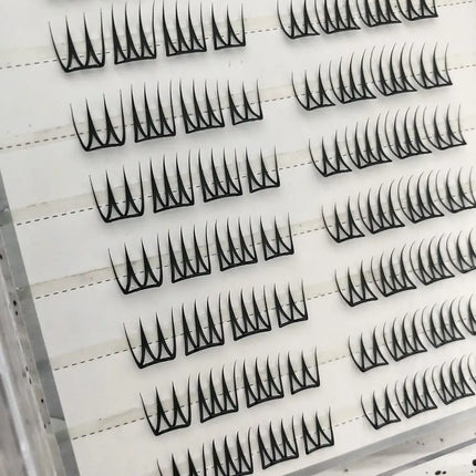 U Shape Glue-free False Eyelashes Large-capacity Korean-style Transparent Single Cluster Eyelash Extension Daily Makeup Lashes