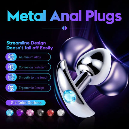 Runyu Metal Anchor Base Anal Plug Adule Toy Stainless Steel Butt Plug Sexy Adult Penetration Anal Toy Fetish But Pluk Sex Toys