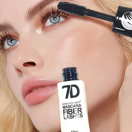 5PCS 7D Fiber Mascara Set Waterproof Durable Curling Sweatproof Anti-smudge Slimming Base for All Skin Types