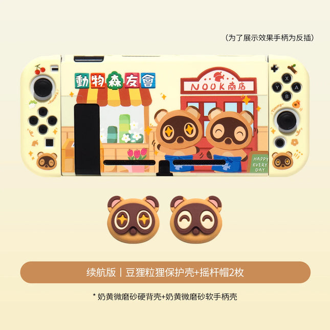 Animal Forest Switch 2 Protective Shell Cute Raccoon Cartoon Custom OLED NS Lite Protective Shell Anime Peripheral Toy Gifts
