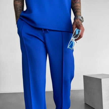 Men's new spring and summer business fashion color pocket casual pants suitable for travel shopping casual pants