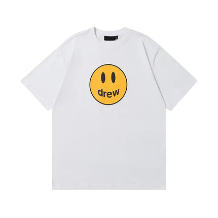 Drew House Print Short-Sleeve High-Street Casual Couple's Oversized T-Shirt