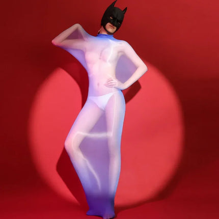Oil Shiny Bodysuits Ultra Thin Transparent Underwear Glossy Bodystockings Women Sexy Lingerie