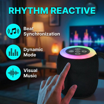Lenovo Mini Bluetooth Speaker with Lanyard Portable Outdoor Home Mini Speaker with Deep Bass Travel Essentials Valentines