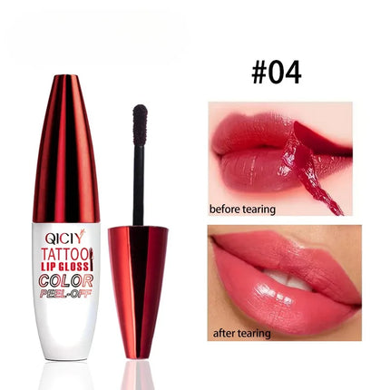 Peel-off Lipgloss Matte Natural Mist Lip Tinted Waterproof  Long Lasting Lipstick Makeup Tear Contour Stain Cosmetic