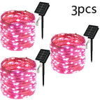 3Pcs pink / 7M 50LED