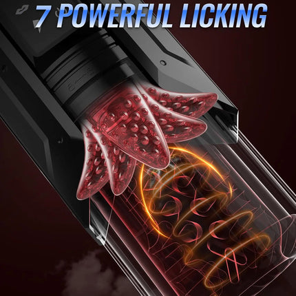 APP LED Automatic Male Masturbator Cup 7 Sucking Rotating Licking Thusting Modes Pocket Pussy Stroker Blowjob Sex Toys For Men