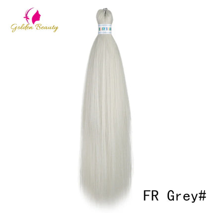 26"Corlorful Selling Jumbo Easy Braiding Hair Ombre Rainbow Braiding Cosplay Hair Synthetic Pre Stretched Hair Braids wigs