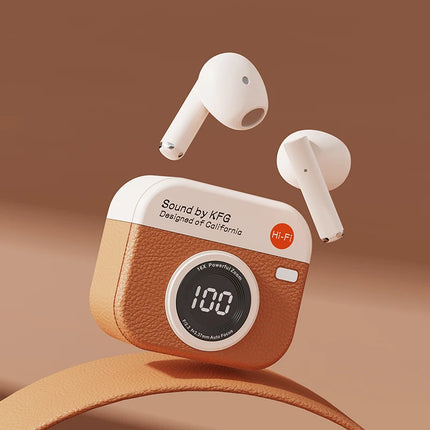 Q86 Bluetooth 5.3 Wireless Headphones Power LED Digital Display 24hours Endurance HiFi Gaming Headsets Waterproof Sports Earbuds