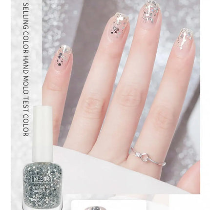 KUDAN Nail Polish Water-based 10ml No-bake Long-lasting Students Children Without Odor Can Tear Nail Art Manicure Tool