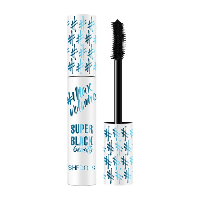 Black Waterproof Lengthening Mascara Thick Silk Fiber Mascara Women's Cosmetics Eye Makeup Gift Tools