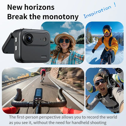 Y360 4K Ultra HD Action Camera With Flip Screen Recording VLOG-Ready Image Stabilization Wide-Angle Lens Cycling Camera