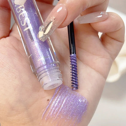 Diamond Silver Mascara Shiny Galaxy Sequins Sweat Proof Glitter Eyelashes Quick Dry Lasting Curling Thick Mascara Shimmer Makeup