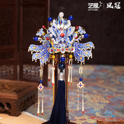 MMZ MODEL Chinese style 3D Metal Puzzle  Phoenix Crown  Gift for girlfriend, creative gift for car decoration