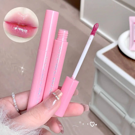 MAGIC CASA Five-Piece Pearl Shimmer Lip Gloss Set Plumping Lip Contour Collection Moisturizing Long-Lasting Lip Color Set