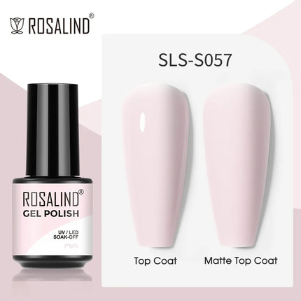 ROSALIND Gel Nail Polish UV Base Top Coat Soff Off Stamping Polish All For Art Manicure Semi Permanant Gel Nail Fast Shipping