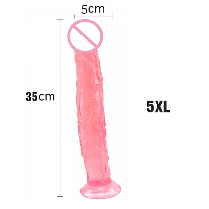 New Realistic Dildos Erotic Jelly Dildo Artificial Penis G-spot Simulation Large penis Anus Anal plug Female penis masturbation