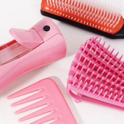 4 pieces of hair styling suit - with hair spray bottle, hair salon tools, create hair salon styling, special for real hair wigs