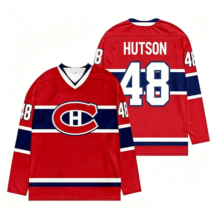 Merch Montreal Canadiens Team Hockey Jersey V-Neck Long Sleeve Athletic Sweatshirt Women Men Player Cosplay Top Shirts