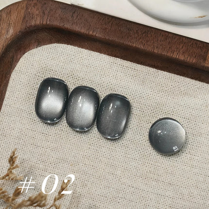1pcs 12ML Winter 2026 New Black Glass Bead Pearl Cat's Eye Gel Nail Polish Hot Selling Black Nails Salon Use Nail Stuff