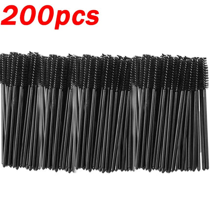Black Eyebrow Perm Makeup Brush Disposable Eyelash Extension Brow Comb Professional Mascara Wands Applicator Spoolers Tools
