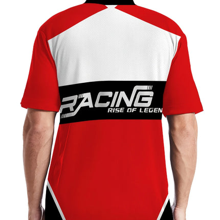 European and American Popular Men's Button Polo Shirt with Digital Printing Pullover, Breathable Lapel Short Sleeved Shirt