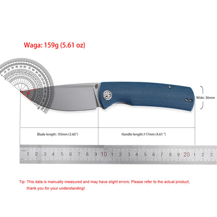 Petrified Fish Beluga PFP01 Lightweight Folding Knife EDC K110 G10 Handle Knife for Hunting Fishing Outdoor Camping Survival
