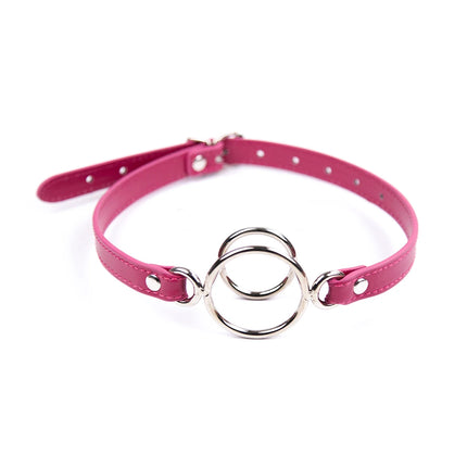 Thierry Deep Throat Double Round Mouth Flail Slave Mouth Bite Ring Gags Open Mouth Gag Stopper Adult Sex Restraint Adult Games