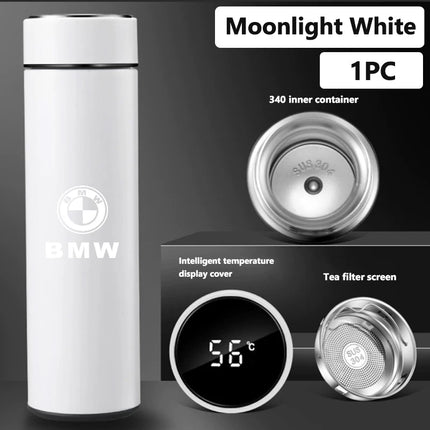 NEW Temperature Display Thermos Cup Stainless Steel Insulated Bottle For BMW Performance X1 M3 M6 F01 F02 E34 E36 E60 F10 F20