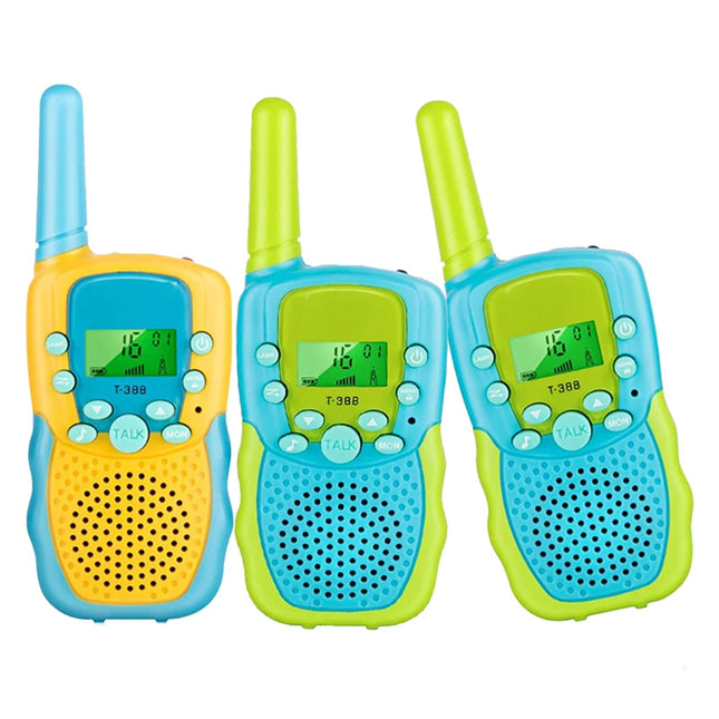 Walkie Talkies for Kids 22 Channels 2 Way Radio Toy with Backlit LCD Flashlight 3 Miles Range for Outside Camping Hiking