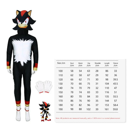 Wholesale New Sonic Costume Kids Miles Prower Knuckles Shadow Hedgehog Jumpsuit Anime Sonic Cosplay Halloween Birthday Party Cosplay