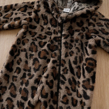 Autumn leopard print brown Clothes Toddler Jumpsuit Costume Boy Girl Baby Infant Outfit Clothes Toddler Jumpsuit Costume Romper